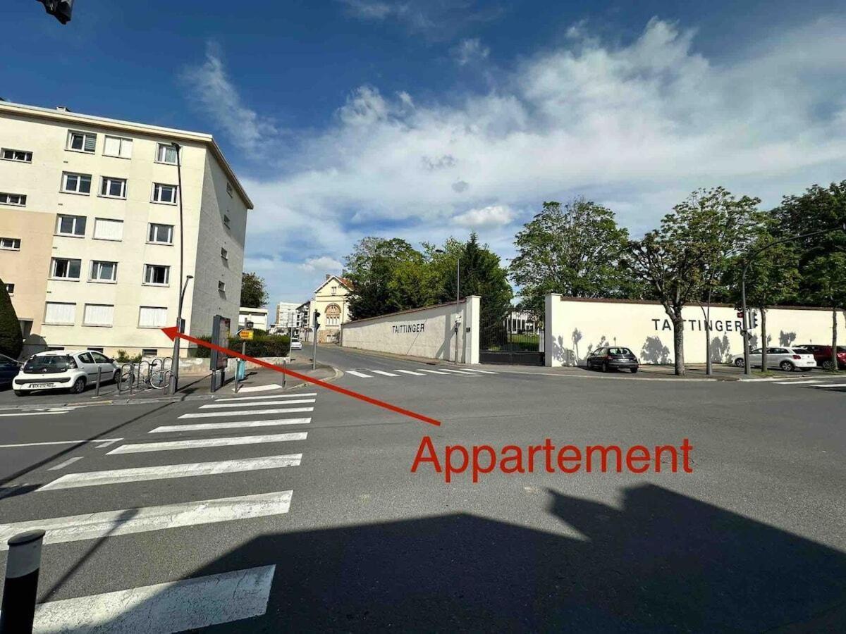 Au Coeur Du Quartier Taittinger Apartment แร็งส์ ภายนอก รูปภาพ